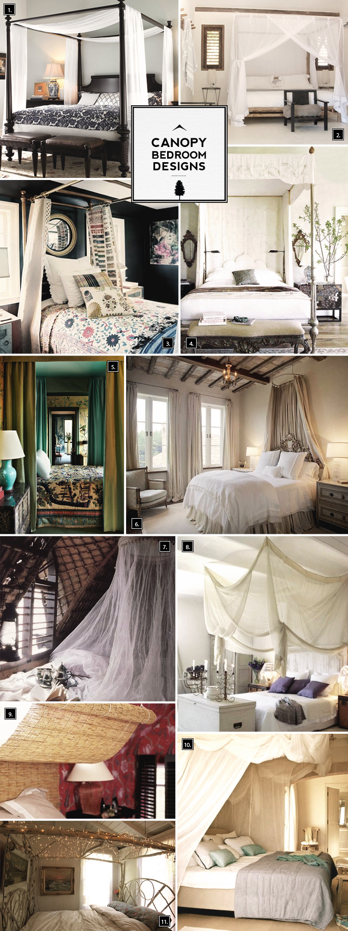 Romantic Ideas: Canopy Bedroom Designs